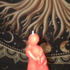 Vela Madre e Hija Abrazadas