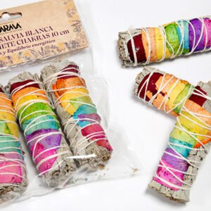 Atadito Salvia Blanca y Pétalos Siete Chakras