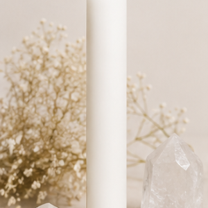 Vela Ritualizada Blanca  Limpieza y Paz