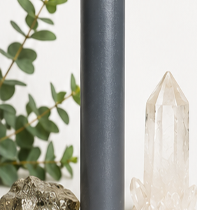 Vela Ritualizada Gris EQUILIBRIO Y NEUTRALIZACIÓN