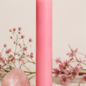 Vela Ritualizada Rosa AMOR PROPIO Y ARMONÍA