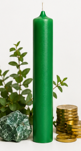 Vela Ritualizadas Verde PROSPERIDAD Y ABUNDANCIA